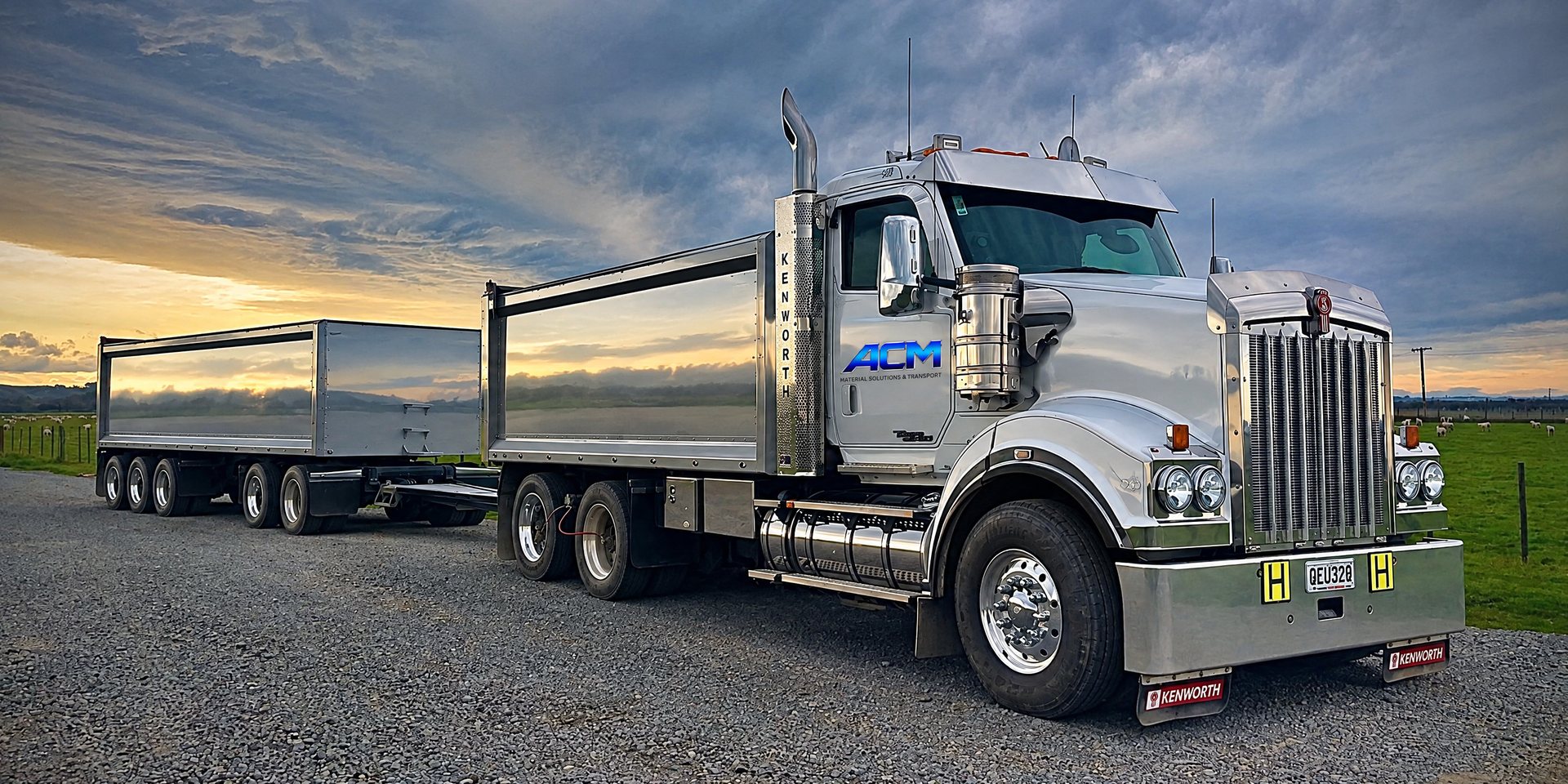 ACM Kenworth truck and trailer
